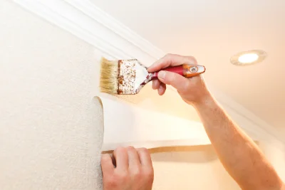 Pose de papier peint à Favreuil — revêtements muraux et toiles de verre